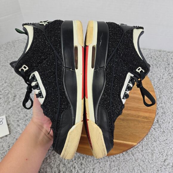 Jordan 3 Retro AWOK Vogue Anna Wintour Black Casual Sneaker Womens 10 BQ3195-001 - Picture 8 of 16